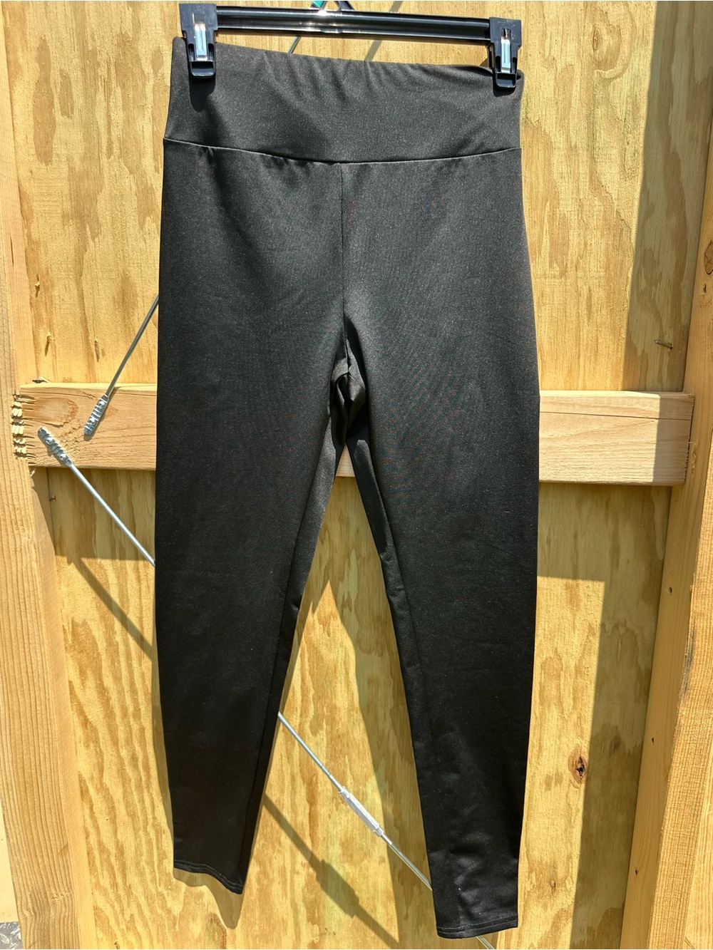 SHEIN Black High-Rise Kids Leggings